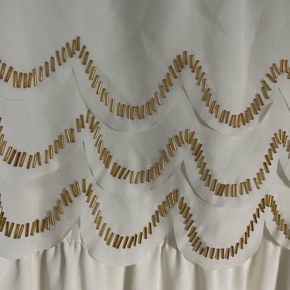 Ted Baker Tiered and Beaded Mini Dress Size M L - Picture 2 of 5